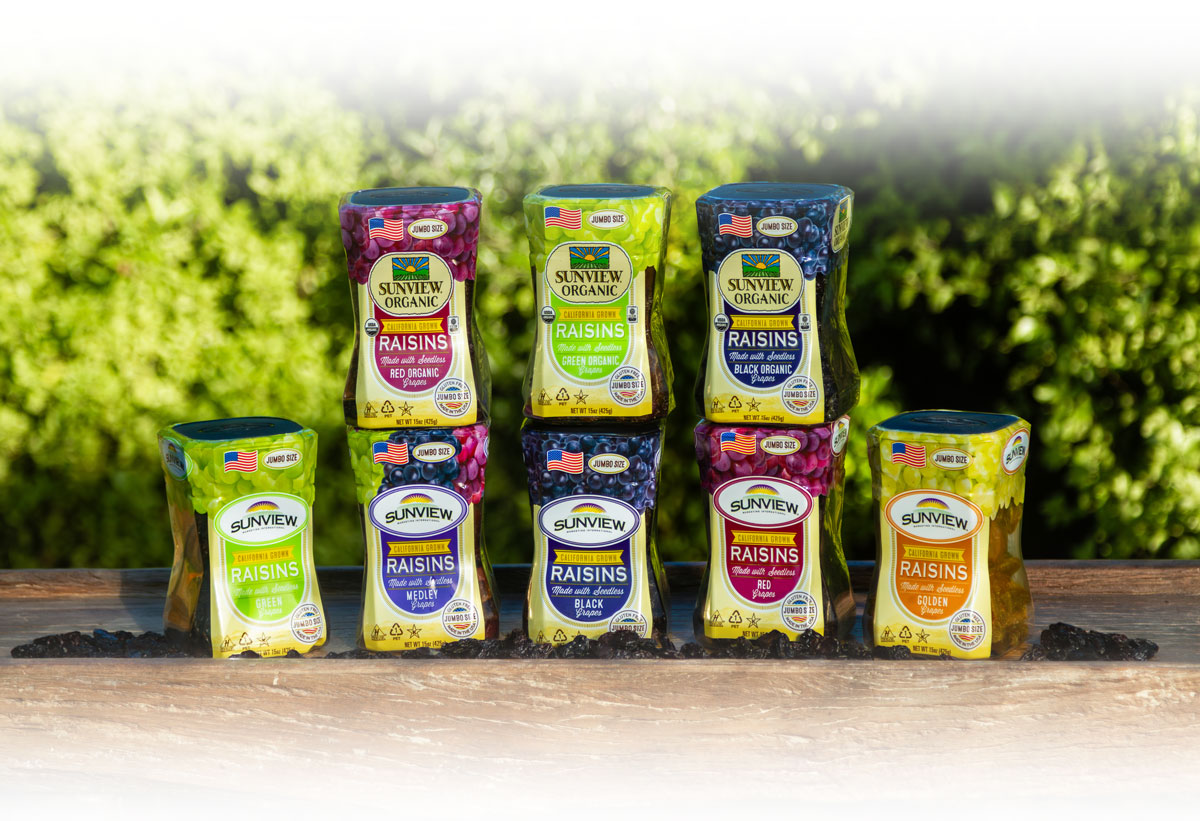 Nho khô Mỹ không hạt Sunview Raisins Jumbo Size 425g